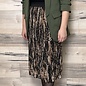 Plisse Skirt - Abstract Green