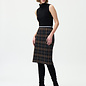 Check Skirt with Lurex Accent