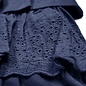 Layered Skirt with Eyelet - Navy