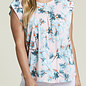 Cap Sleeve Top with Button Back - Reef