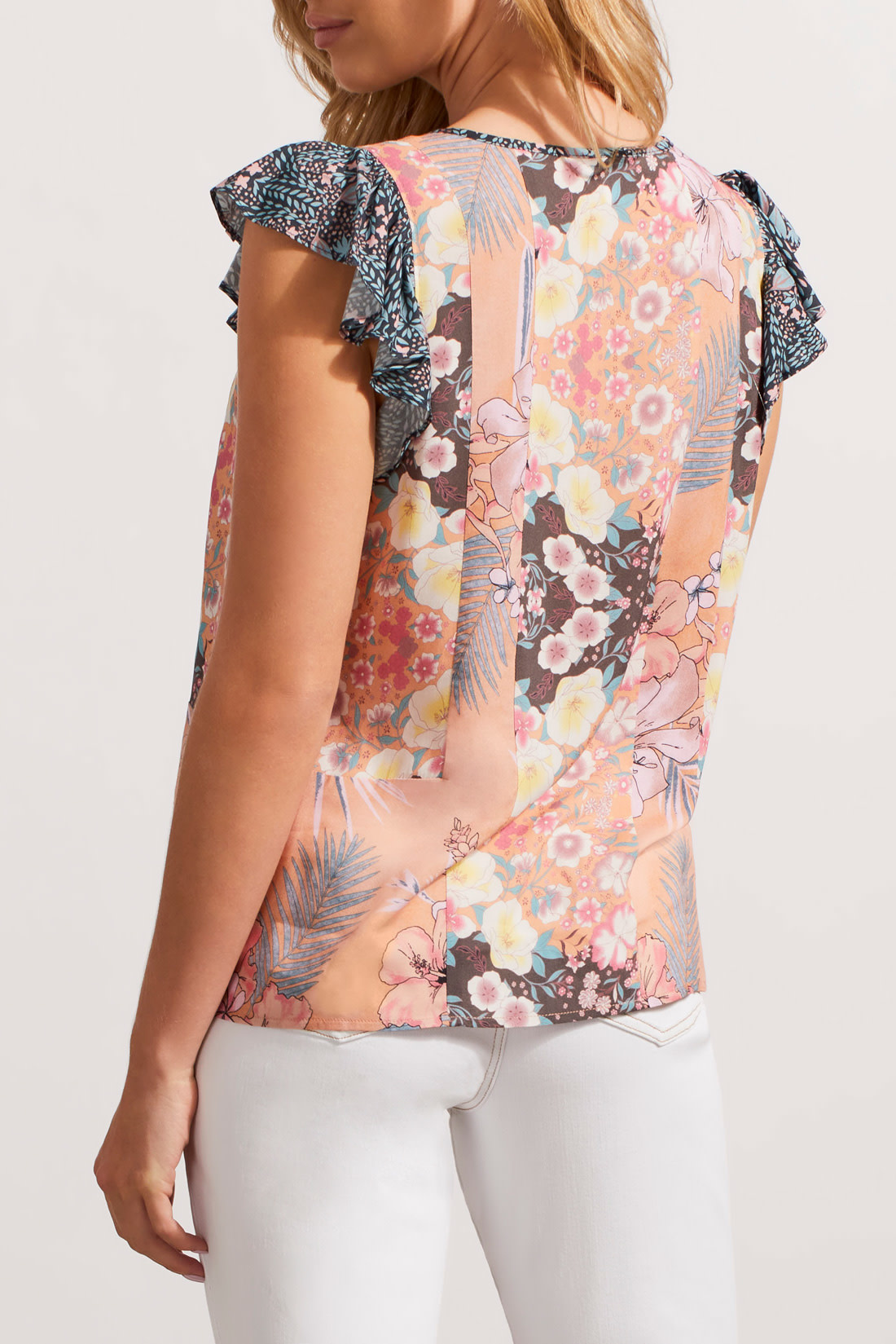Combo Print Blouse - Ginger Root