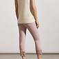 Audrey Slim Cropped Pant with Embroidery - Petal Pink