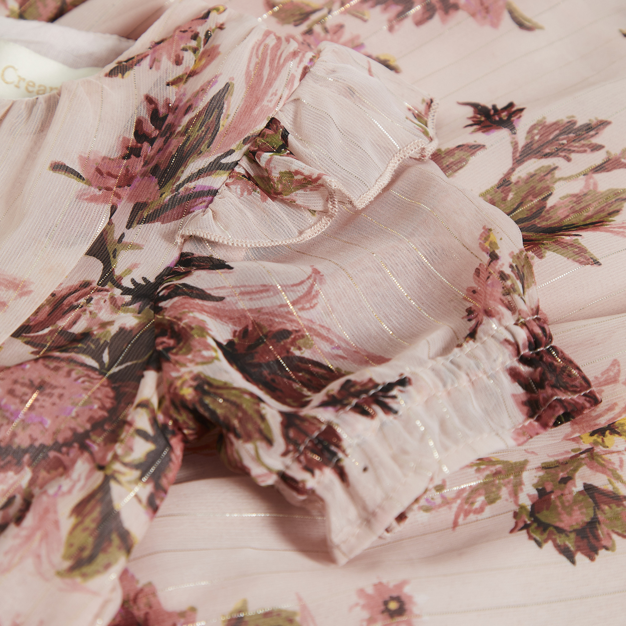 Floral Chiffon Dress - Lotus