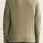 Long Sleeve V Neck Sweater with Zipper - Heather Forest