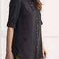 Roll Up Sleeve Tunic Shirt - Night Fall