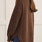 Long Sleeve Mock Neck Sweater - Chocolate