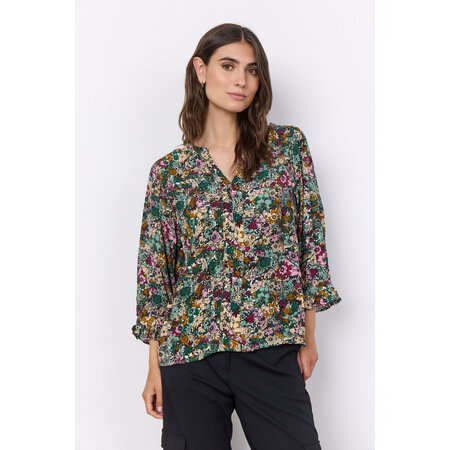 Tasia Blouse - Shady Green Combi