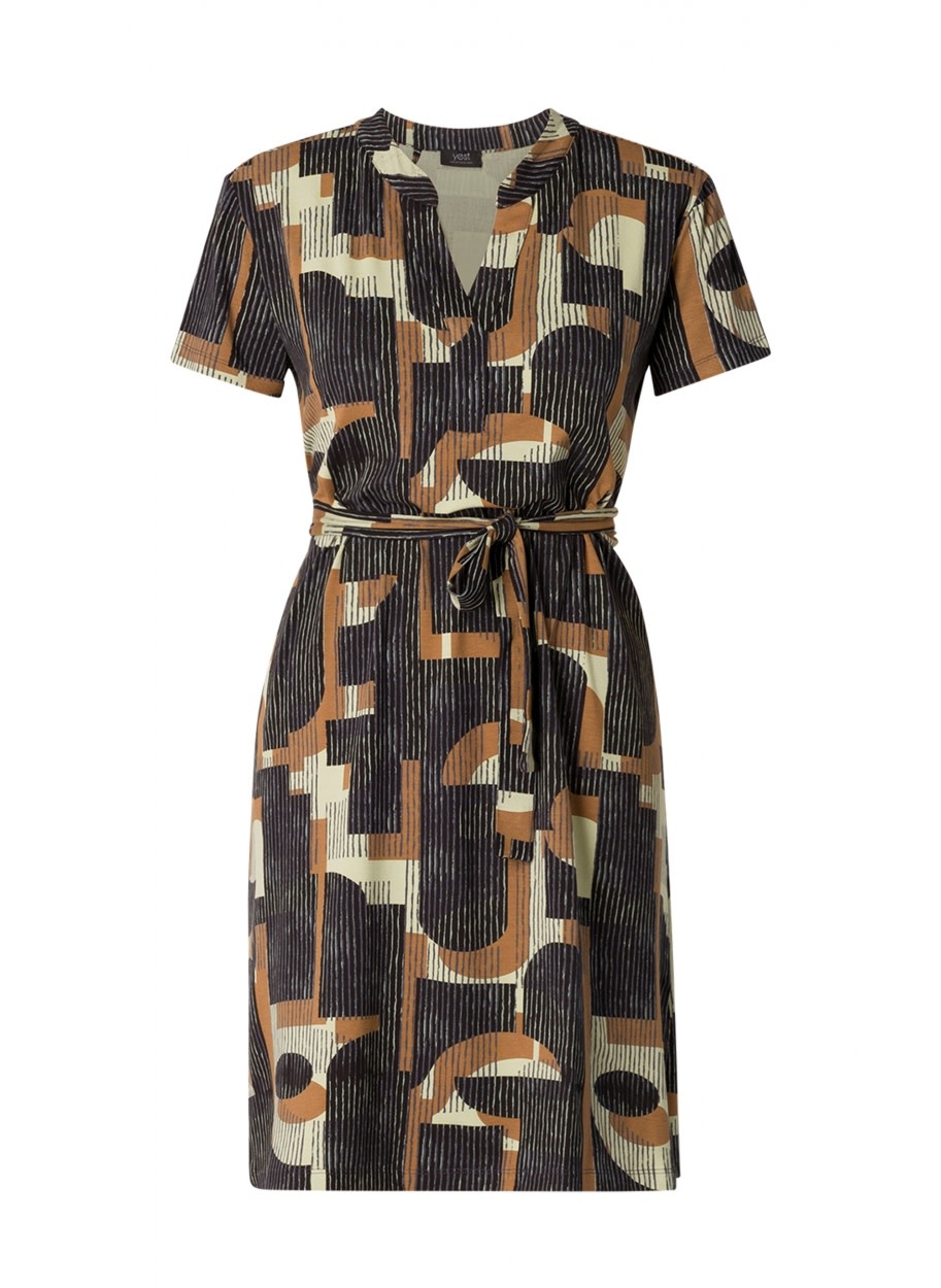 Plus Nura Dress - Olive Multi