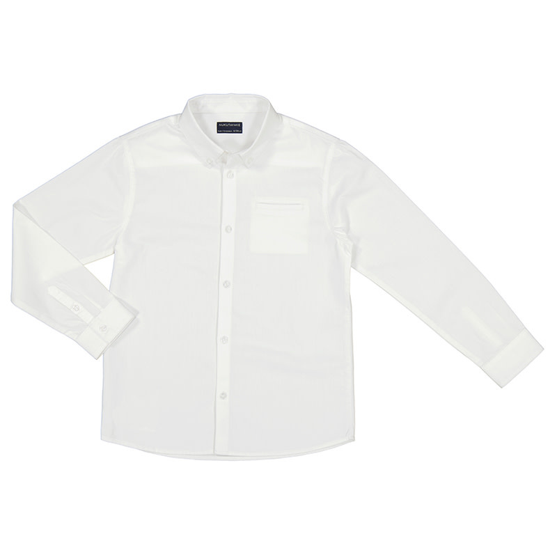 Asher Long Sleeved Shirt - White