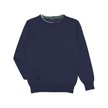 Ben Cotton Sweater - Navy