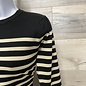 Ruffle Accent Stripe Sweater