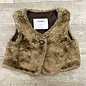 Faux Fur Vest with Button Closure - Size 6-12M