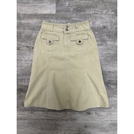 Beige Rip Stop Skirt with Pockets - Size S (8/10)