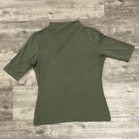 Green Short Sleeve with Mock Neck - Size M