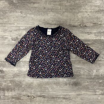 Navy Floral Top - Size 74