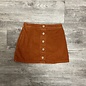 Autumn Orange Cord Skirt - Size 7-8
