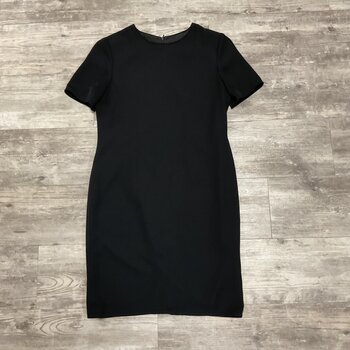Lined Black Woven Dress - Size 10