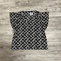 Diamond Print Crepe Blouse - Size L