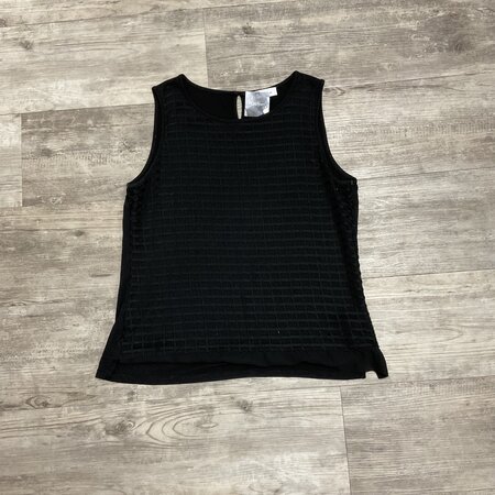 Textured Black Tank - Size L