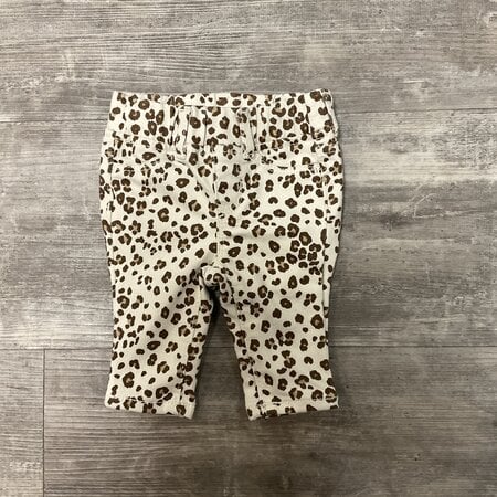 Leopard Print Slim Fit Jeans - Size NB