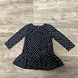 Navy Jersey Dress with Colored Dots - Size 6-9M