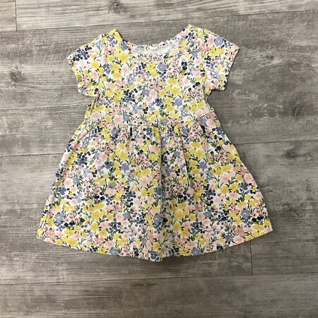 Floral Print Jersey Dress - Size 3-6M