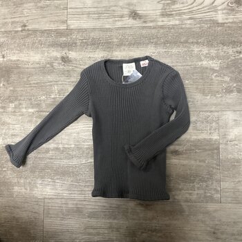 Grey Ribbed Shirt - Size 9-12M
