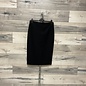 Luxe Twill Midi Skirt - Black