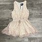 Cream Romper with Flowers - Size M