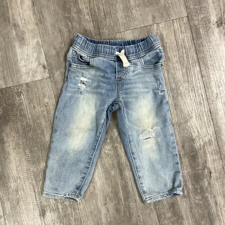 Denim Pants with Patch - Size 2