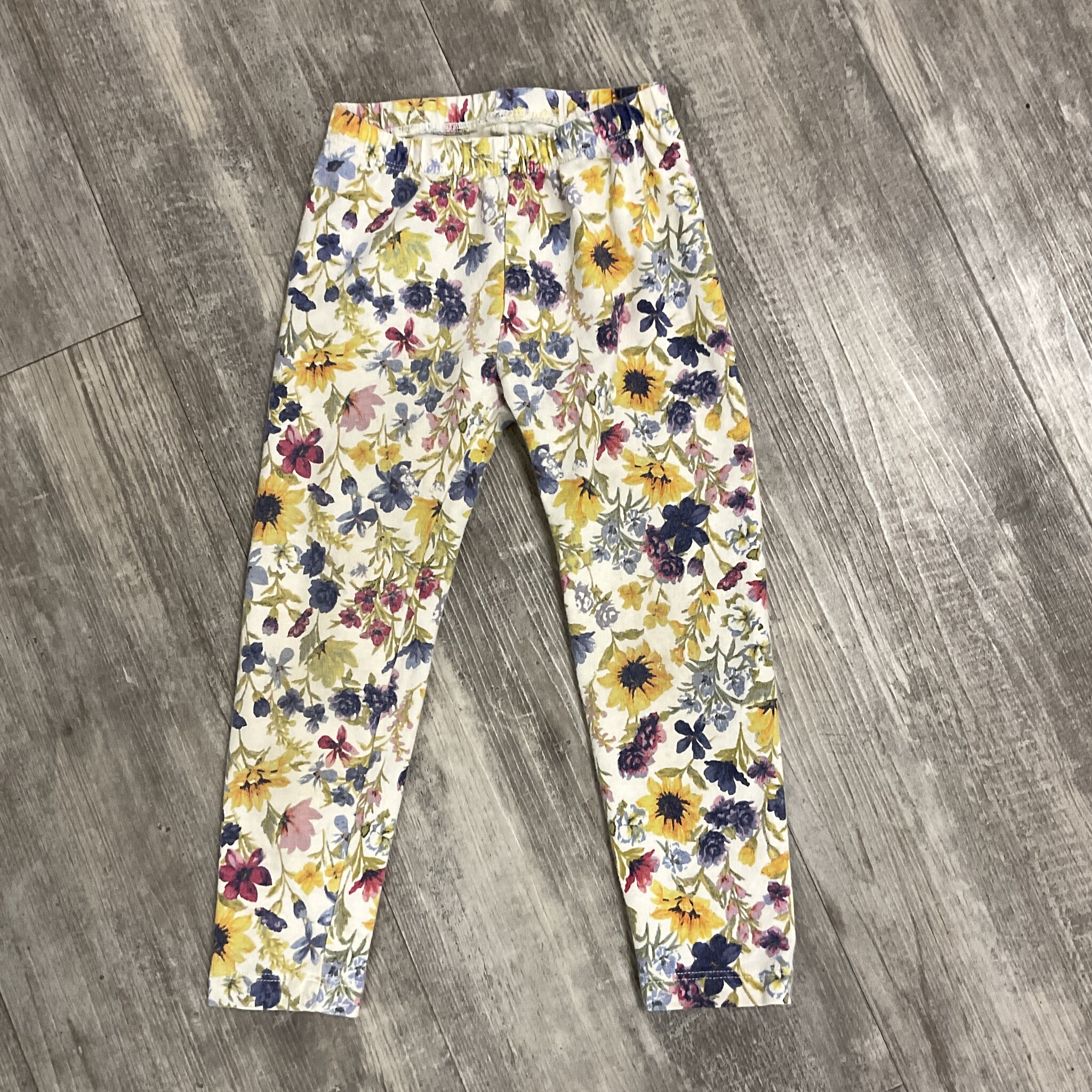 Pack of 3 Floral Print Leggings with Elasticated Waist