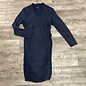 Navy V-neck Dress with Rouching - Size XXL