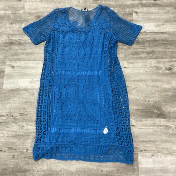 Royal Blue Knit Dress - Size 14