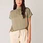 Farin Soft Army Mock Neck Top