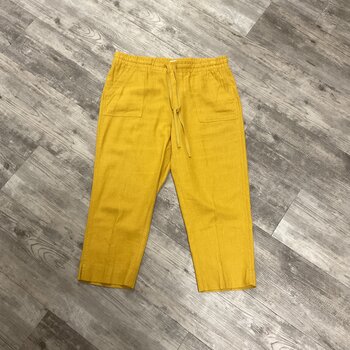 Yellow Drawsting Waist Pant Size L