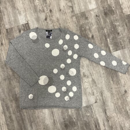 Light Grey Dot Sweater size M