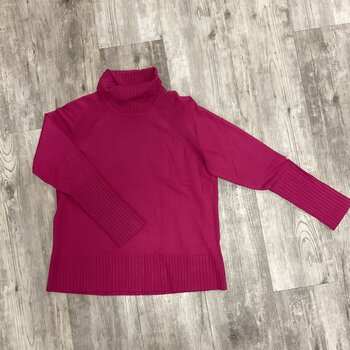 Fuchsia Turtleneck Sweater Size XL