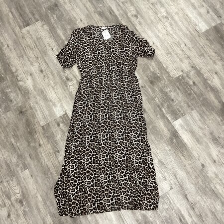 Leopard Print Maxi Dress Size 42