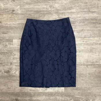 Navy Floral Lace Skirt Size 0