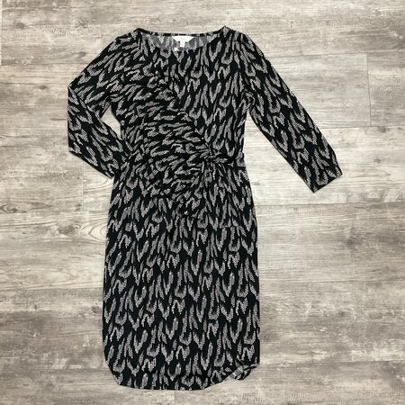 Maternity Black Print Dress Size S
