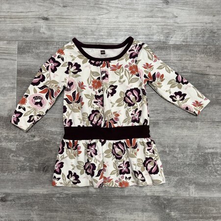 Neutral Print Dress - Size 6-12M