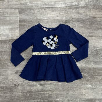 Navy Dress with Applique - Size 24M