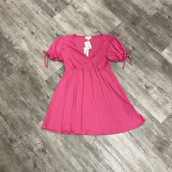 Pink Ribbed Dress - Size XL