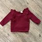 Jewel Pink Sweater with Ruffles - Size 3M