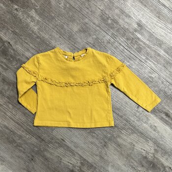Yellow Shirt with Ruffle - Size 68