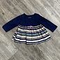 Navy and Multi Stripe Shirt - Size 3-6M