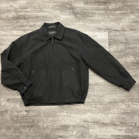 Black Collared Coat - Size L
