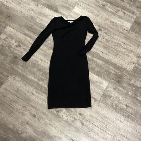 Black Long-sleeved Dress - Size M