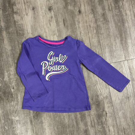 Purple Girl Power Shirt Size 4T
