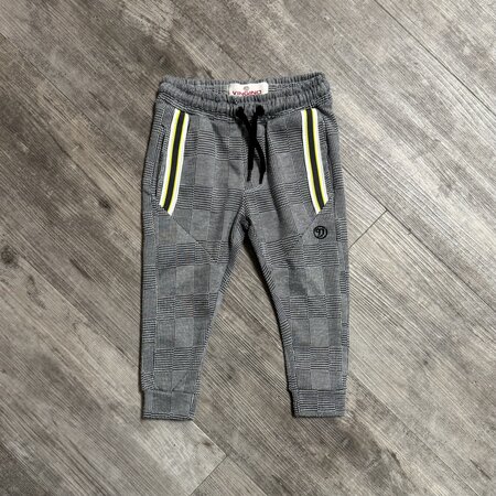 Check Joggers with Yellow Accent - Size 92